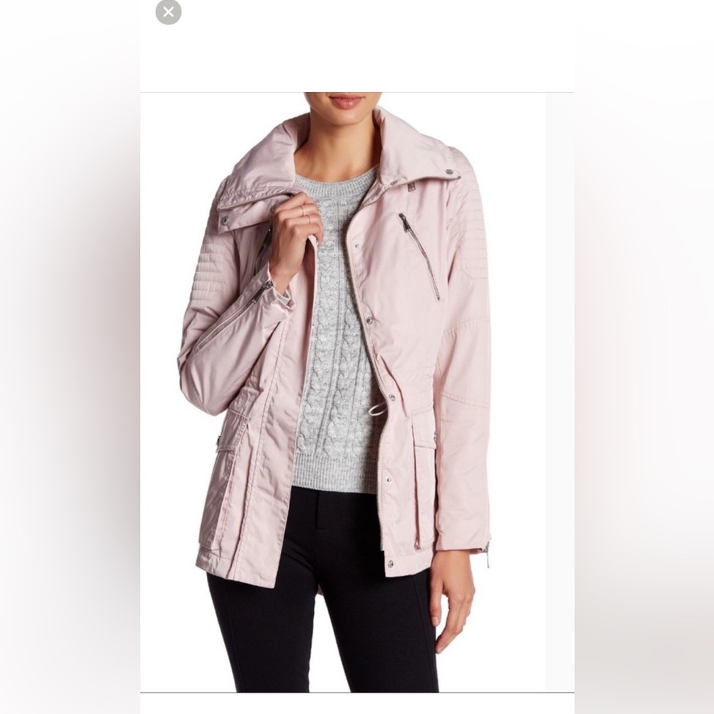 Bcbgeneration Rain Parka Utility Jacket. Light Pi… - image 1